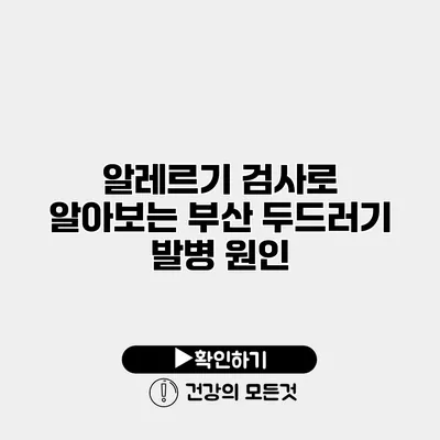 알레르기 검사로 알아보는 부산 두드러기 발병 원인