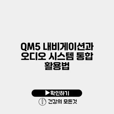 QM5 내비게이션과 오디오 시스템 통합 활용법